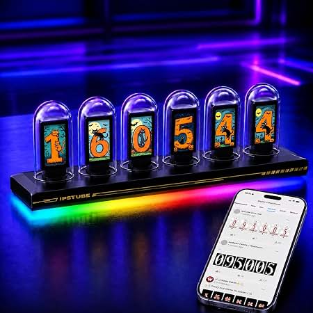 Amazon.com: Nixie Tube Clock, IPS Nixie Clock Light, 16 Million